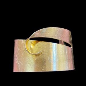 Unique 2inch Brushed Brass Cuff